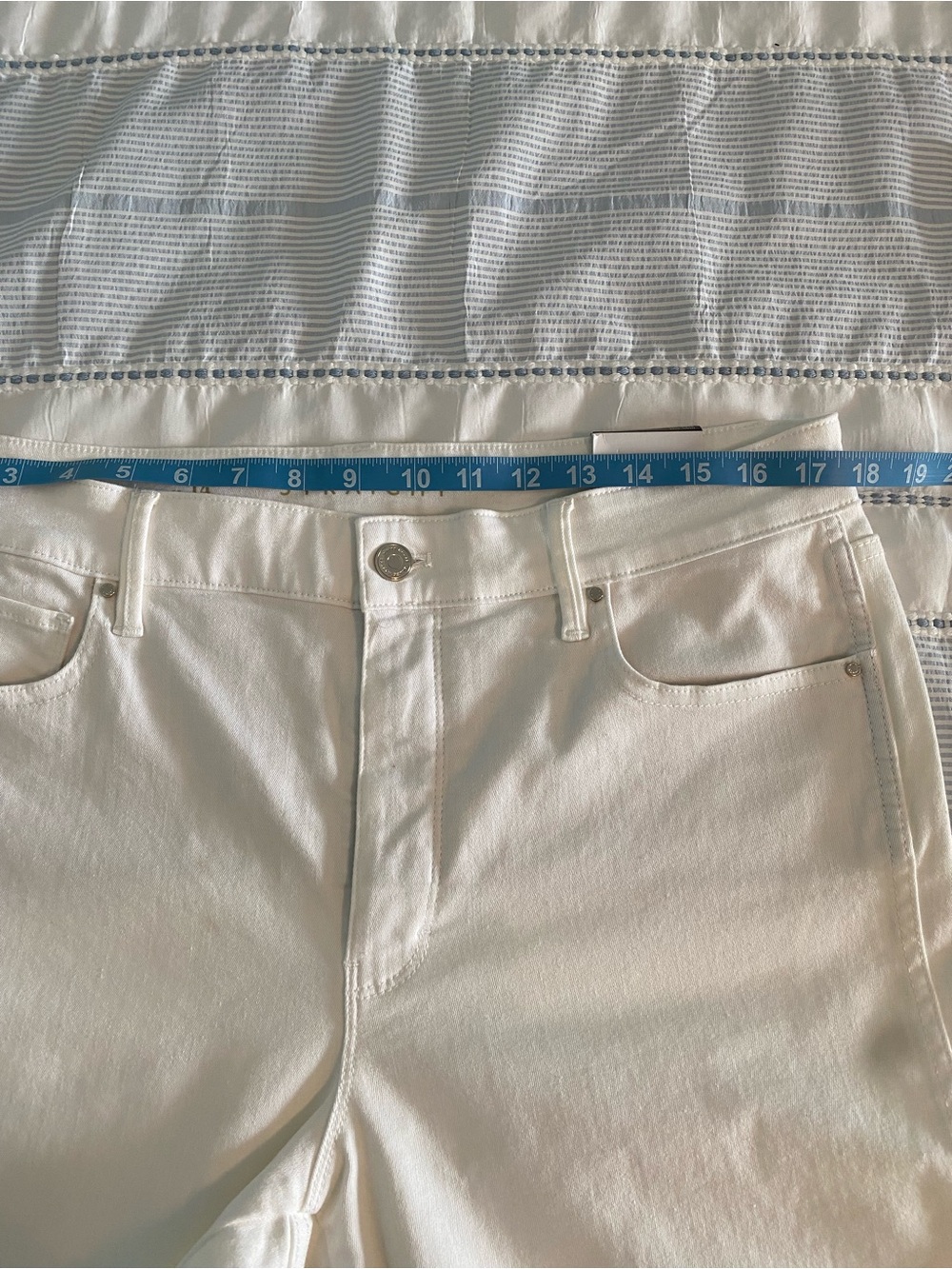 White House Black Market Women's White Straight-Leg Pants - Picture 12 of 15